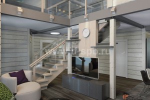 Дизайн интерьеров дома по проекту JAAKKO 212